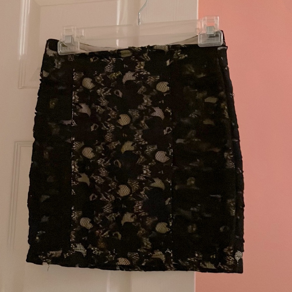 Black miniskirt
